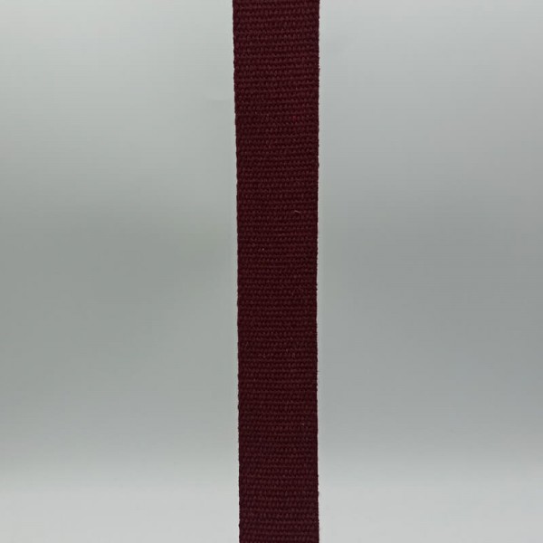 Ιμάντας βαμβακερός μπορντό 40mm